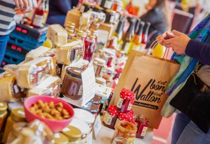 Etal de produits du terroir